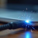 ładowanie MacBooka — porażenie obudowy