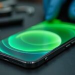 iphone 13 pro zielony ekran