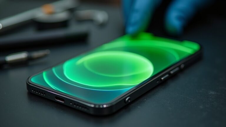 iphone 13 pro zielony ekran