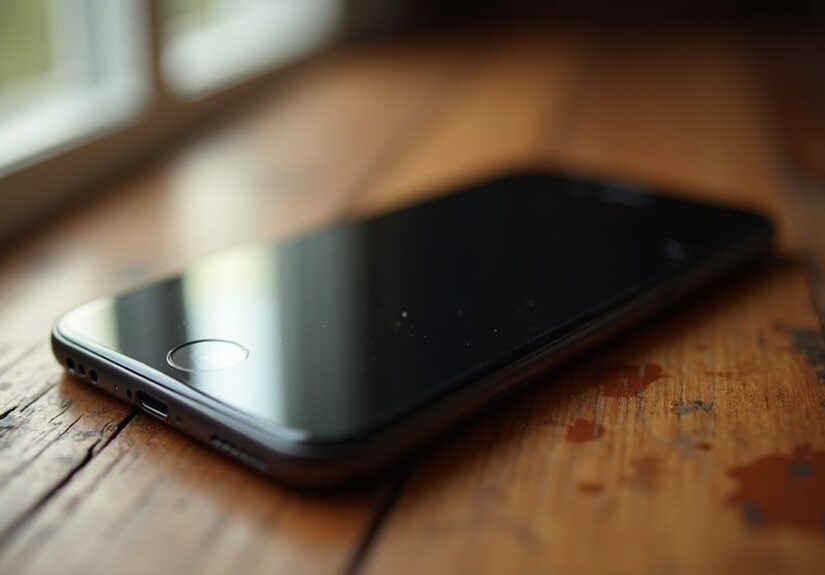 iPhone czarny ekran wibruje